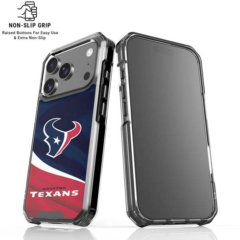 NFL Houston Texans iPhone 17 Pro Max Clear Case