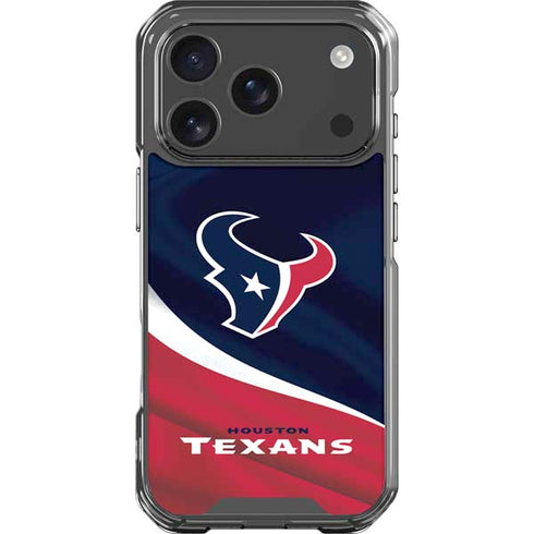 NFL Houston Texans iPhone 18 Pro Clear Case