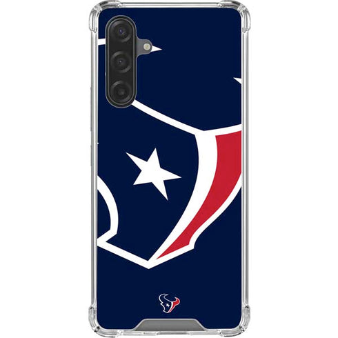 NFL Houston Texans Large Logo Galaxy A17 Clear Case