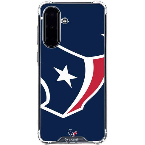 NFL Houston Texans Large Logo Galaxy A36 5G Clear Case