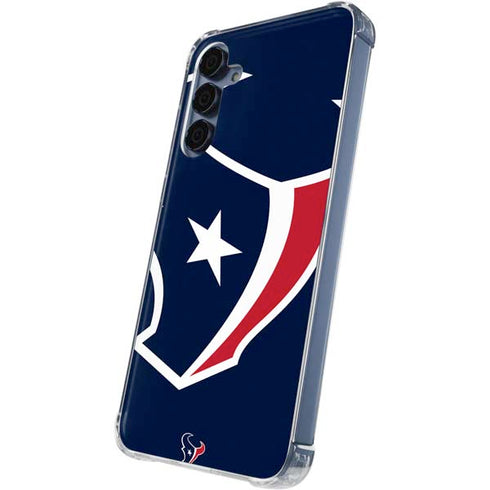 NFL Houston Texans Large Logo Galaxy A55 5G Clear Case
