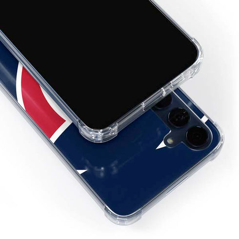 NFL Houston Texans Large Logo Galaxy A55 5G Clear Case