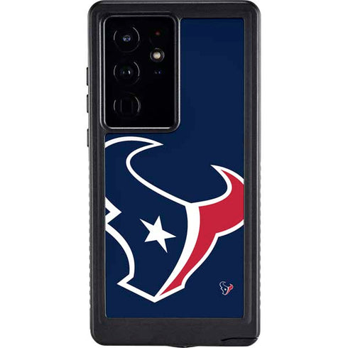 NFL Houston Texans Large Logo Galaxy S24 Ultra Waterproof Case