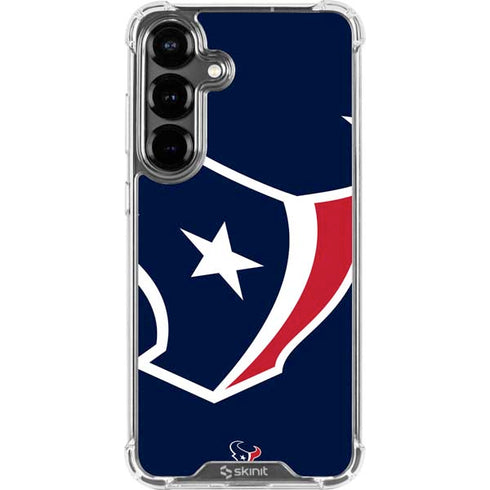 NFL Houston Texans Large Logo Galaxy S26 Plus Clear Case