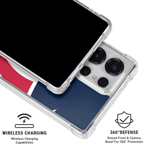 NFL Houston Texans Large Logo Galaxy S26 Ultra Clear Case