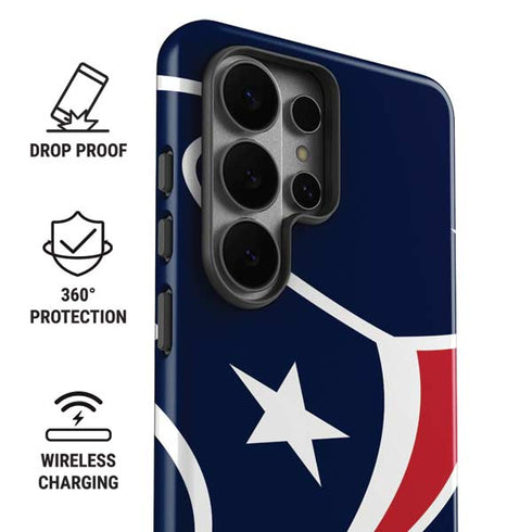 NFL Houston Texans Large Logo Galaxy S26 Ultra Impact Case