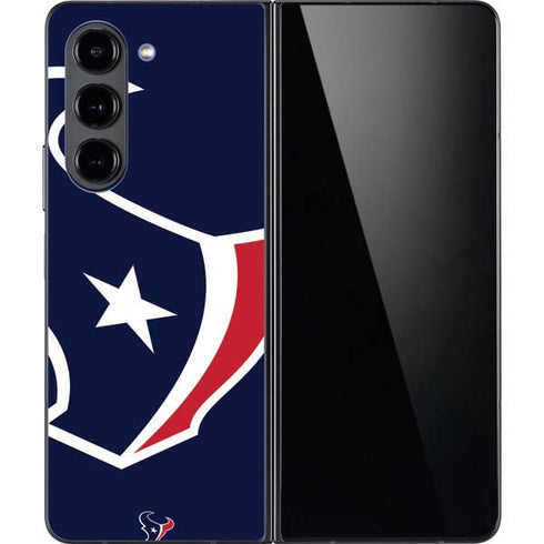 NFL Houston Texans Large Logo Galaxy Z Fold5 5G Skin