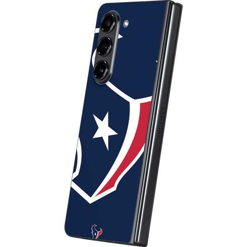 NFL Houston Texans Large Logo Galaxy Z Fold5 5G Skin