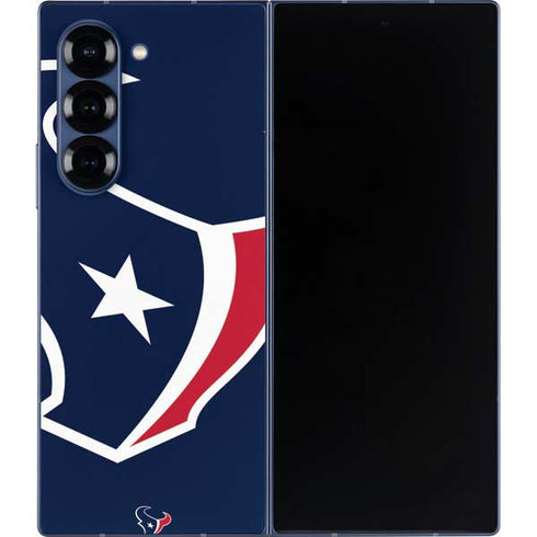 NFL Houston Texans Large Logo Galaxy Z Fold6 Skin
