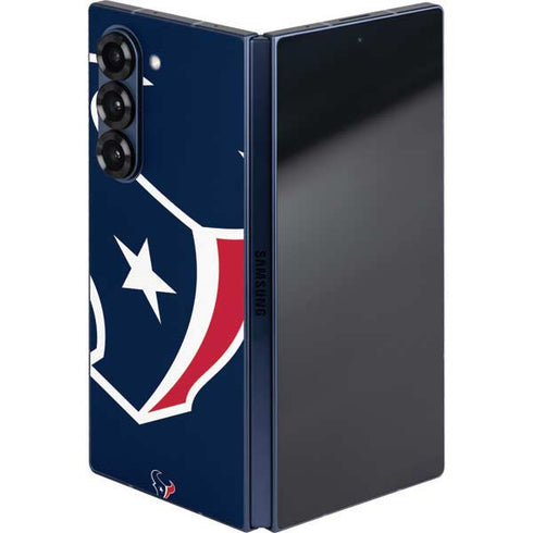 NFL Houston Texans Large Logo Galaxy Z Fold6 Skin