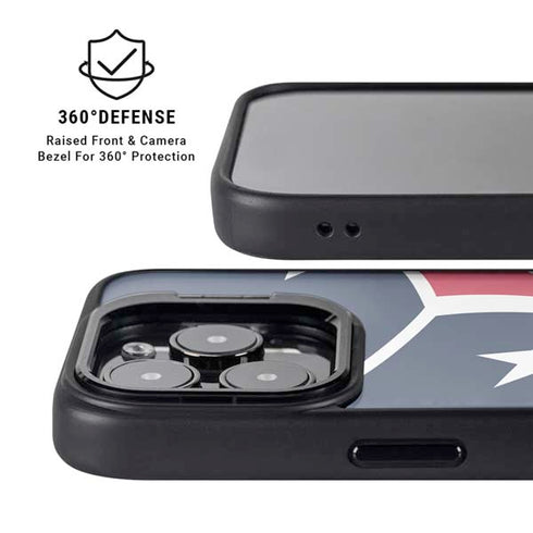 NFL Houston Texans Large Logo iPhone 14 Pro Max Kickstand Case