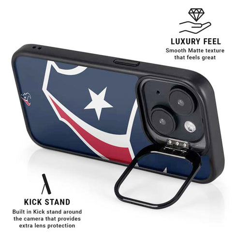 NFL Houston Texans Large Logo iPhone 15 Kickstand Case