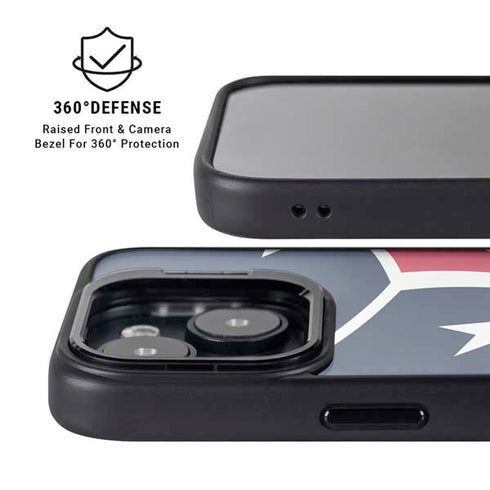 NFL Houston Texans Large Logo iPhone 15 Kickstand Case