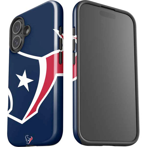 NFL Houston Texans Large Logo iPhone 16 Plus Impact Case