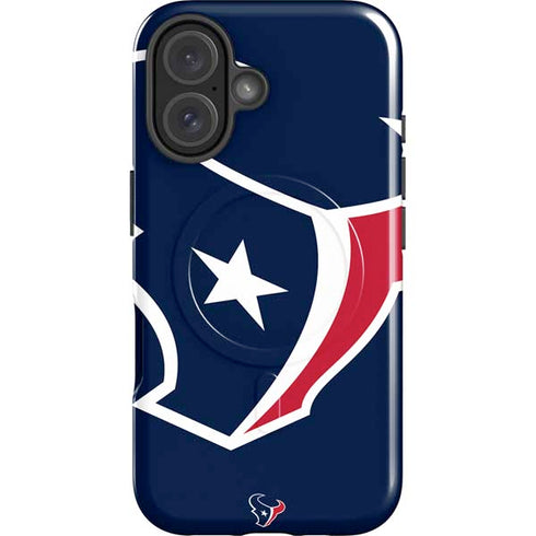 NFL Houston Texans Large Logo iPhone 16 Plus Magsafe Impact Case