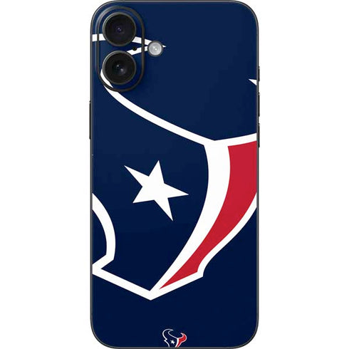NFL Houston Texans Large Logo iPhone 16 Plus Skin