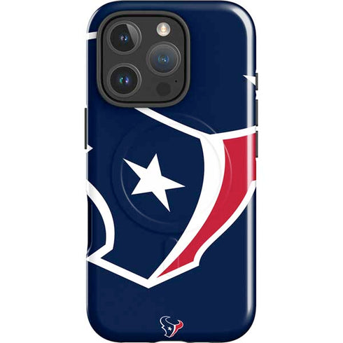 NFL Houston Texans Large Logo iPhone 16 Pro Magsafe Impact Case