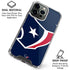 NFL Houston Texans Large Logo iPhone 16 Pro Max Clear Case