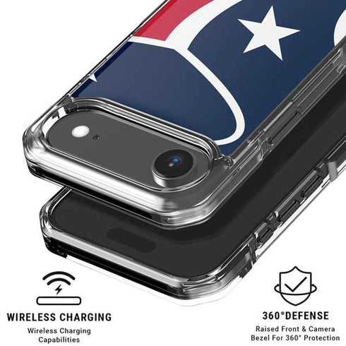 NFL Houston Texans Large Logo iPhone 17 Air Clear Case