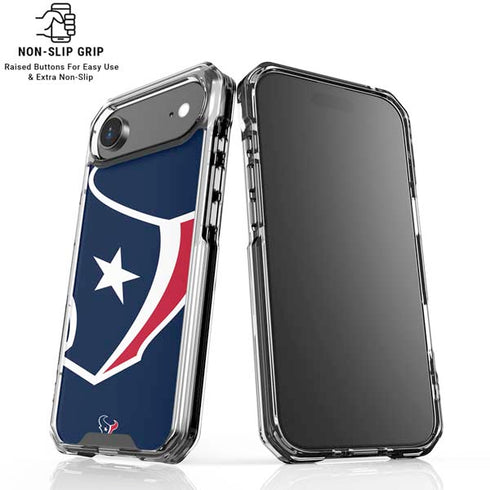 NFL Houston Texans Large Logo iPhone 17 Air Clear Case