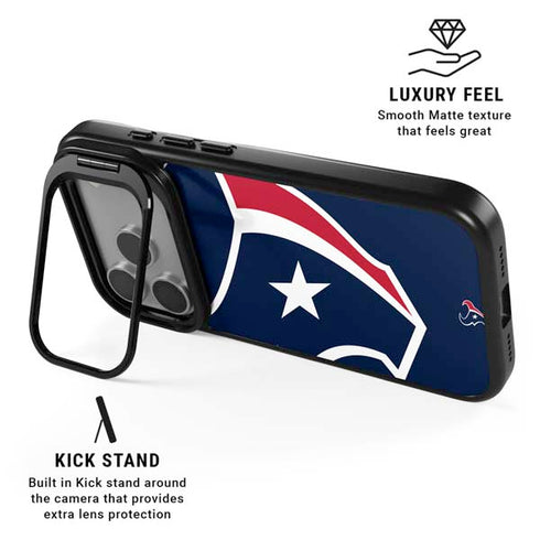NFL Houston Texans Large Logo iPhone 17 Pro Max Kickstand Case