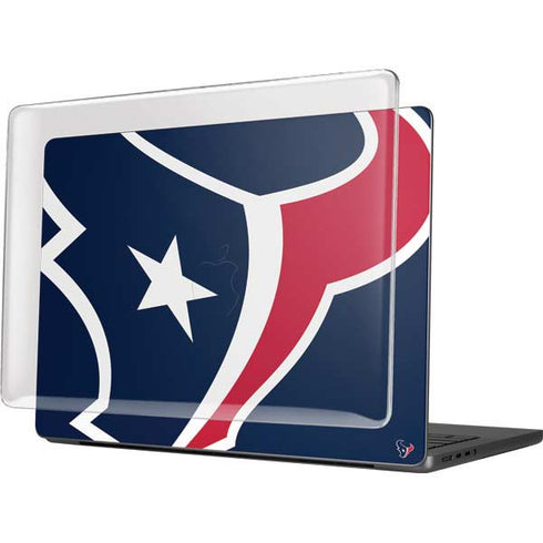 NFL Houston Texans Large Logo MacBook Pro 14in (2021-24) Case plus Skin