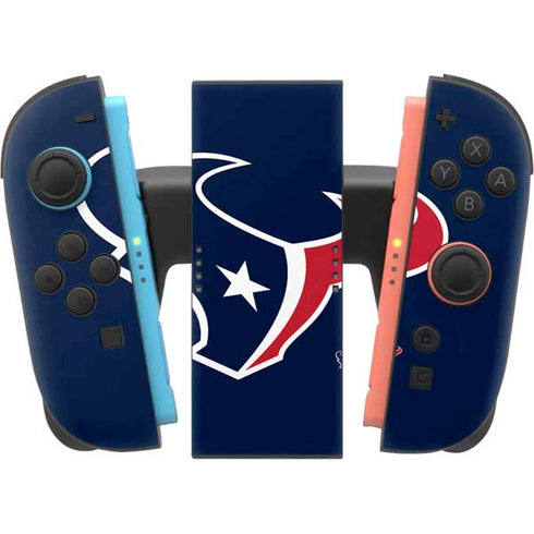 NFL Houston Texans Large Logo Nintendo Switch 2 (2025) Joy-Con Controller Skin