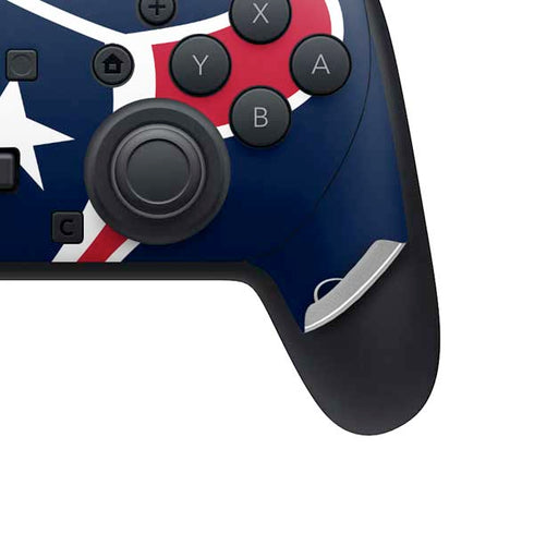 NFL Houston Texans Large Logo Nintendo Switch 2 (2025) Pro Controller Skin