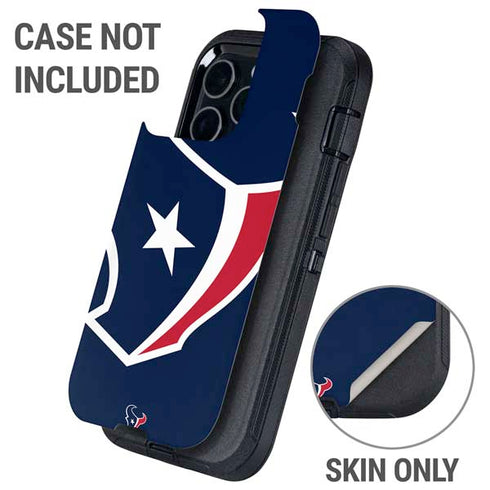 NFL Houston Texans Large Logo Otterbox Defender iPhone Skin