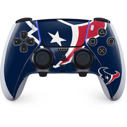 NFL Houston Texans Large Logo PS5 DualSense Edge Pro Controller Skin