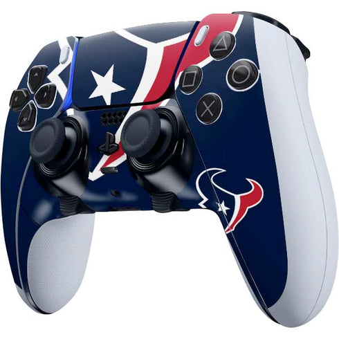 NFL Houston Texans Large Logo PS5 DualSense Edge Pro Controller Skin