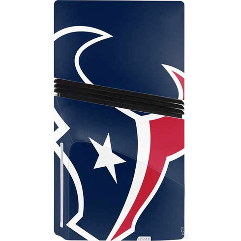 NFL Houston Texans Large Logo PS5 Pro Disk Console Skin
