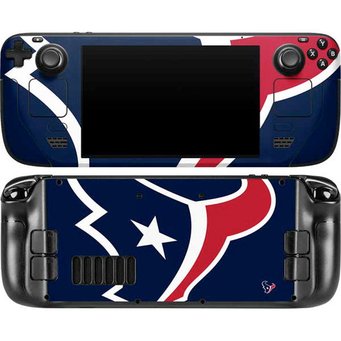 NFL Houston Texans Large Logo Steam Deck Handheld Gaming Computer OLED Skin