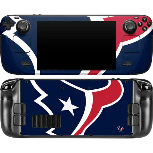 NFL Houston Texans Large Logo Steam Deck Handheld Gaming Computer Skin
