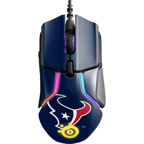 NFL Houston Texans Large Logo SteelSeries Rival 600 Gaming Mouse Skin