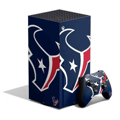 NFL Houston Texans Large Logo XBox Series X Digital Edition Bundle Skin