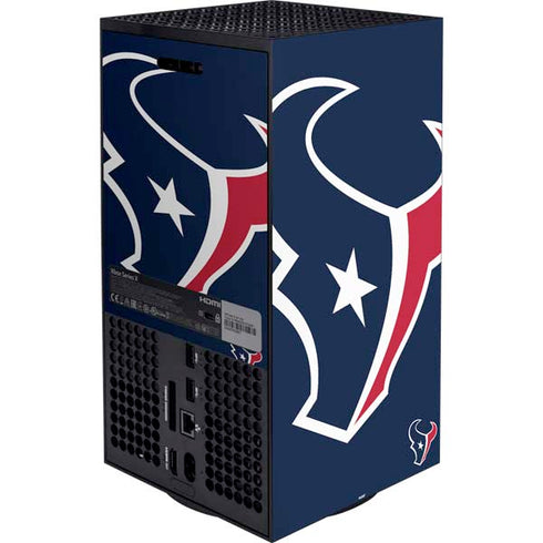 NFL Houston Texans Large Logo XBox Series X Digital Edition Bundle Skin