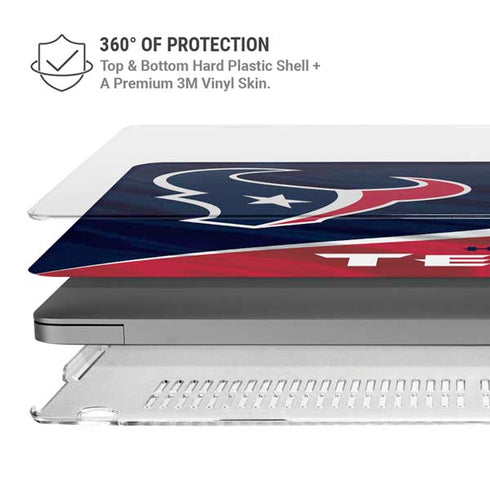 NFL Houston Texans MacBook Pro 14in (2021-24) Case plus Skin