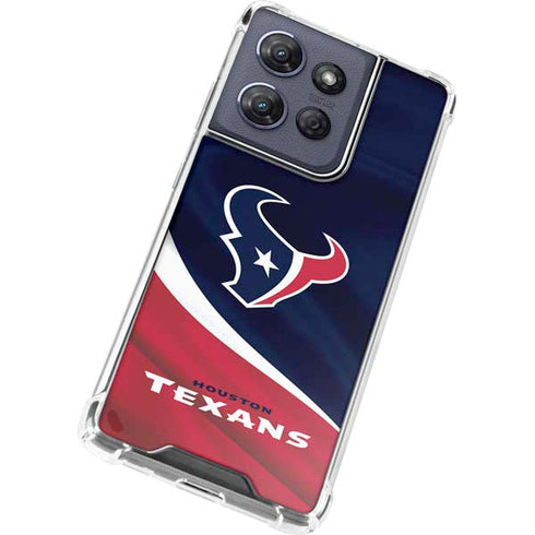 NFL Houston Texans Moto G Play 5G (2025) Clear Case