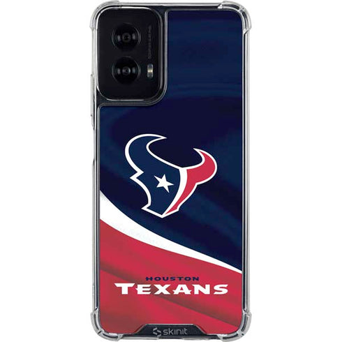 NFL Houston Texans Moto G Power 5G (2024) Clear Case