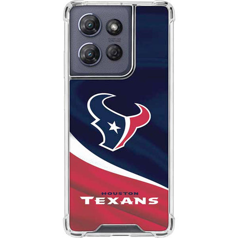 NFL Houston Texans Moto G Stylus 5G (2025) Clear Case