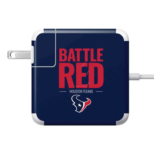 NFL Houston Texans Team Motto 85W Power Adapter (15 and 17 inch MacBook Pro Charger) Skin