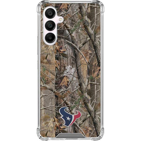 NFL Houston Texans Realtree AP Camo Galaxy A16 5G Clear Case