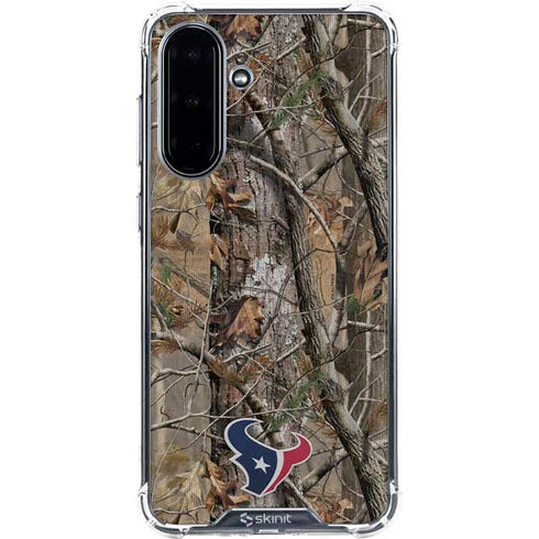 NFL Houston Texans Realtree AP Camo Galaxy A36 5G Clear Case