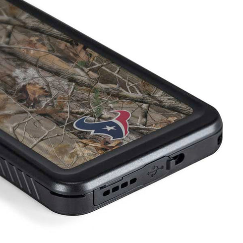 NFL Houston Texans Realtree AP Camo Galaxy S24 Waterproof Case