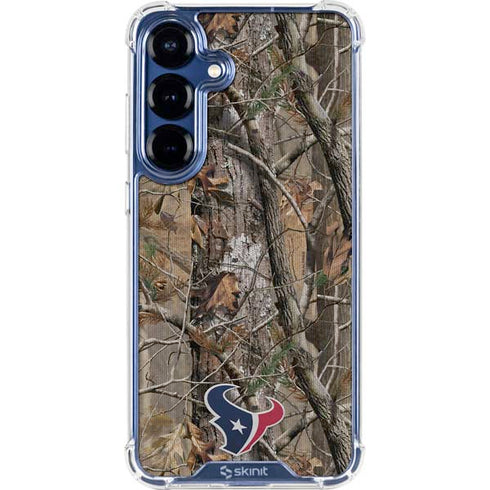 NFL Houston Texans Realtree AP Camo Galaxy S25 Plus Clear Case