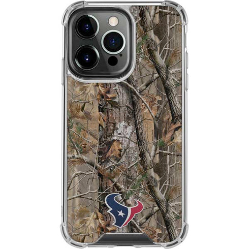 NFL Houston Texans Realtree AP Camo iPhone 16 Pro Max Clear Case