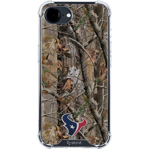 NFL Houston Texans Realtree AP Camo iPhone 16e Clear Case