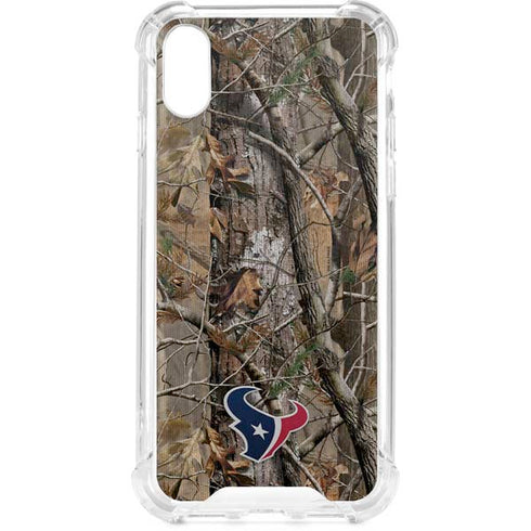 NFL Houston Texans Realtree AP Camo iPhone XS Clear Case