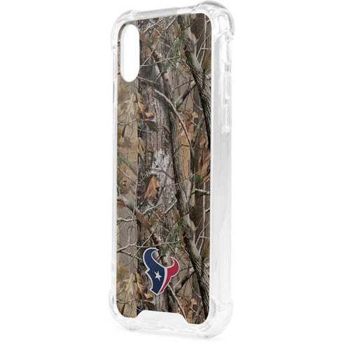 NFL Houston Texans Realtree AP Camo iPhone XS Clear Case
